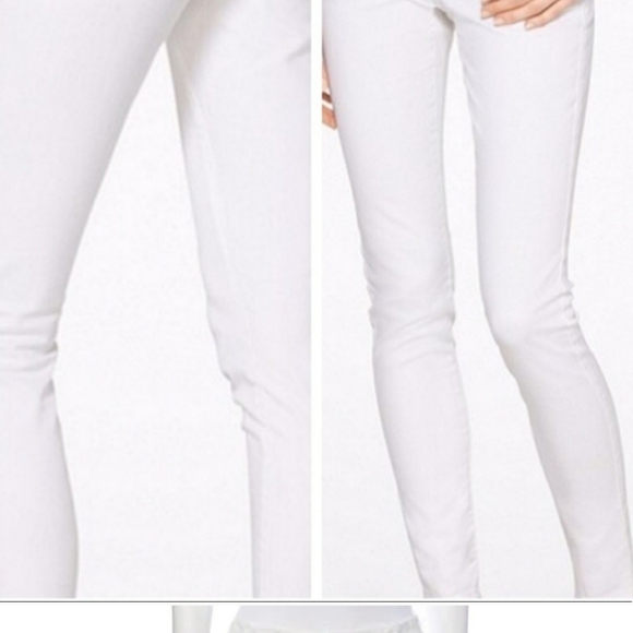 NEW Michael Kors Izzy Skinny Jeans White Designer Curvy Mid Rise Ankle Summer - Picture 7 of 11